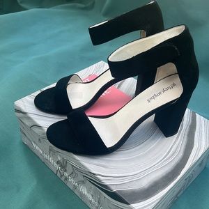 Jeffrey Campbell black suede sandals size 9